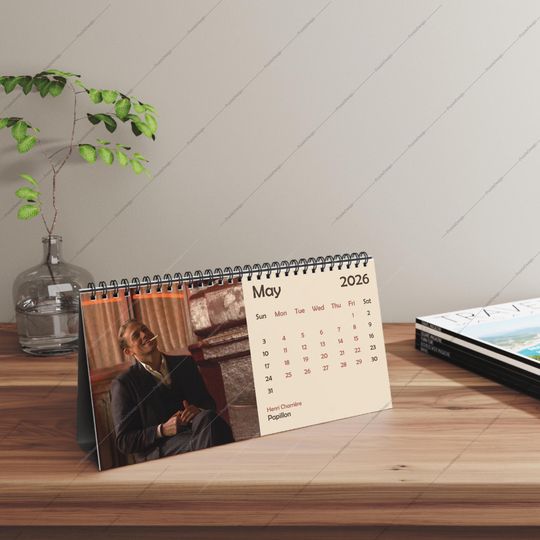 Discover 2026 Charlie Hunnam Desk Calendar | 2026 Desk Calendar | Charlie Hunnam | Movie Calendar | 2026 Calendar | Sons of Anarchy | King Arthur