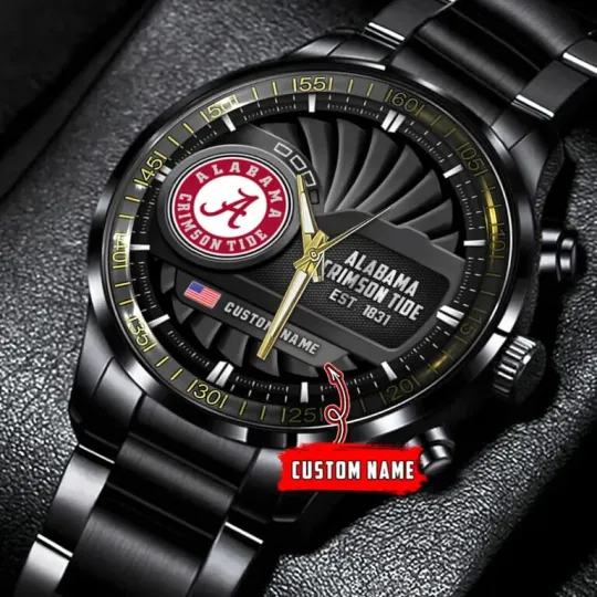 Discover GA Bulldogs Black Stainless Steel Calendar Watch