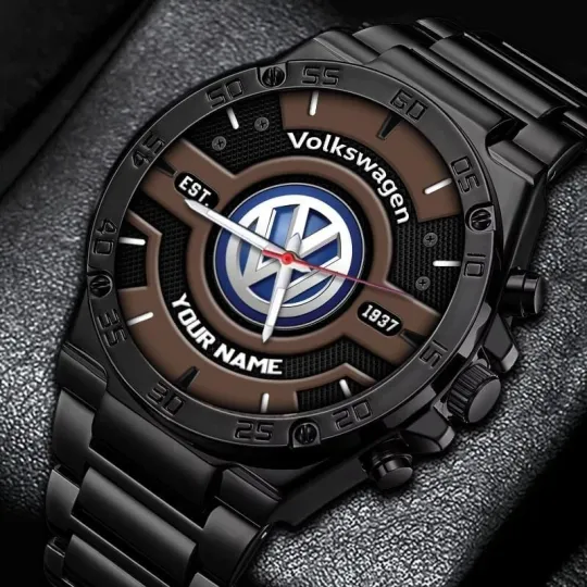 Volkswagen Truck Steel Band Watch, Personalized Fashion Handwatch, Fan Gift
