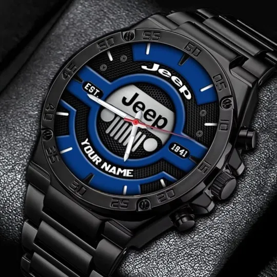 Discover Personalized Jeep Truck Steel Band Watch - Fashion Handwatch for Fans