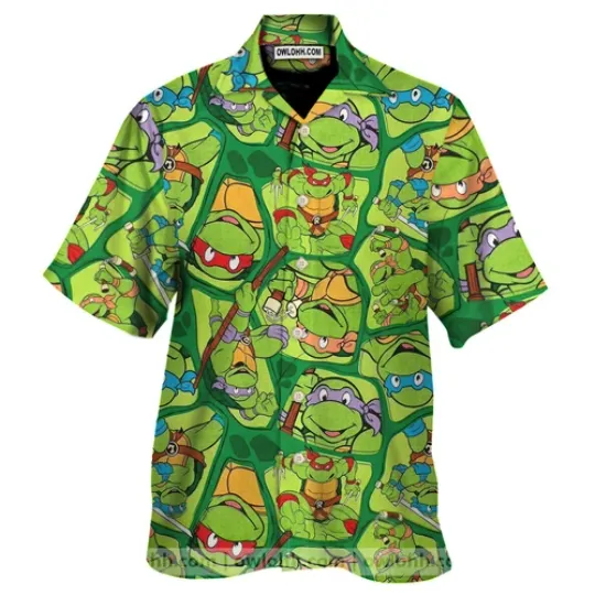 Tmnt Hawaiian Shirt Aloha Summer Beach Button Down