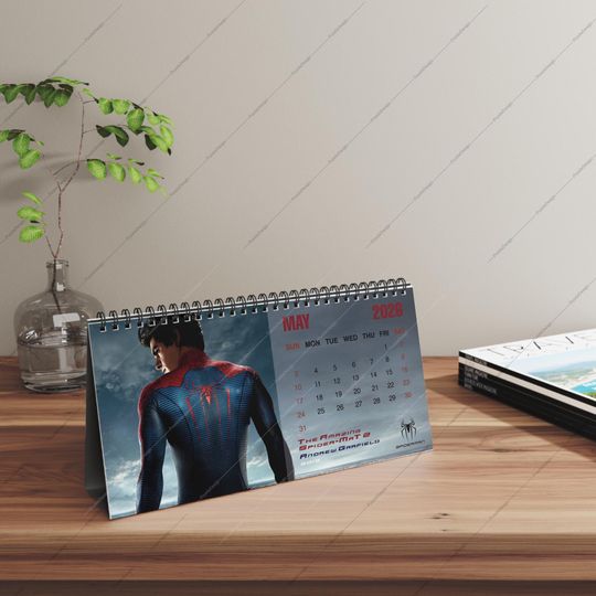 2026 Spider-Man Desk Calendar | 2026 Desk Calendar | Spiderman | Movie Calendar | Tom Holland | Tobey Maguire | Andrew Garfield