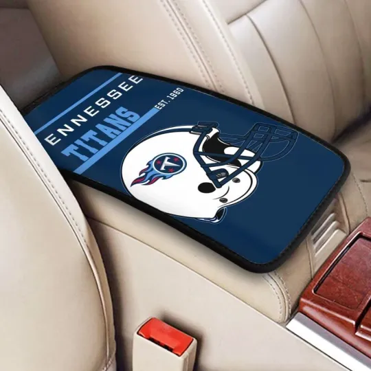 Discover Tennessee Football Car Armrest Cushion Auto helmet Car Box Cover Center Pad