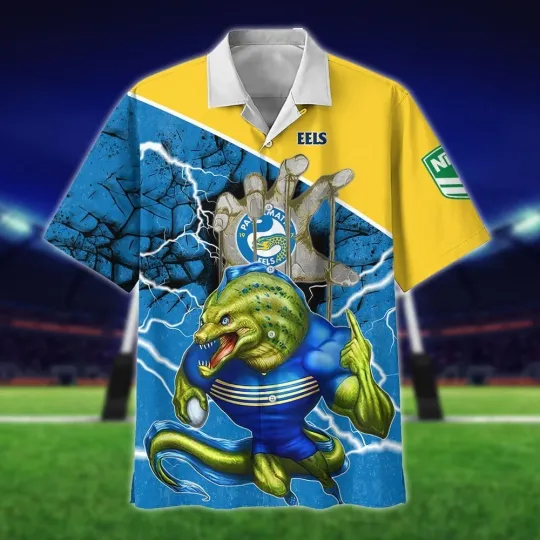 Discover NRL Parramatta Eels Personalized Hawaiian Shirt for Fans