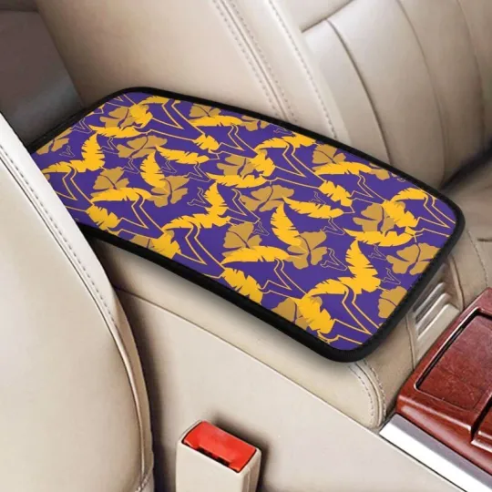 Discover Minnesota Football Car Armrest Cushion Hawaiian Print Auto Car Box Cover Pad
