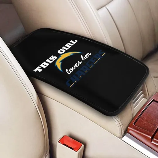 Discover "This Girl Loves Her"San Diego Football Car Armrest Cushion Box Cover Center Pad