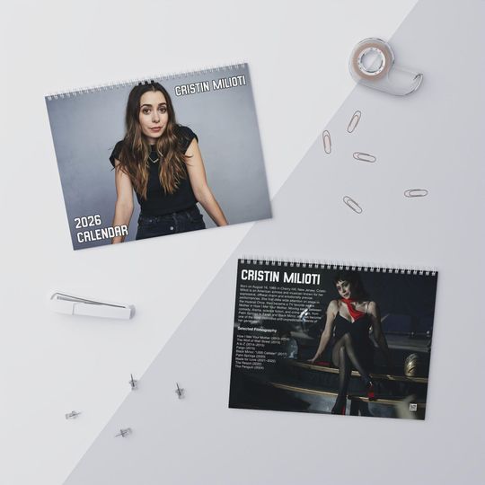 Discover 2026 Cristin Milioti Wall Calendar | 2026 Desk Calendar | Cristin Milioti | Movie Calendar | 2026 Calendar | Made for Love | Palm Springs