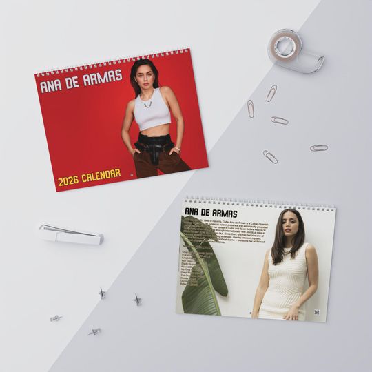 Discover 2026 Ana de Armas Wall Calendar | 2026 Wall Calendar | Ana de Armas | Celebrity Calendar | 2026 Calendar | Blade Runner 2049 | Ballerina