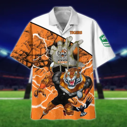 Discover NRL Wests Tigers Personalized Hawaiian Shirt for Fans