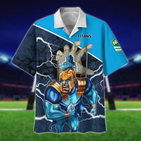 Discover NRL Gold Coast Titans Personalized Hawaiian Shirt for Fans