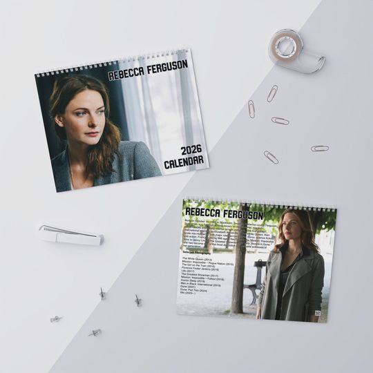 2026 Rebecca Ferguson Wall Calendar | 2026 Wall Calendar | Rebecca Ferguson | Movie Calendar | 2026 Calendar