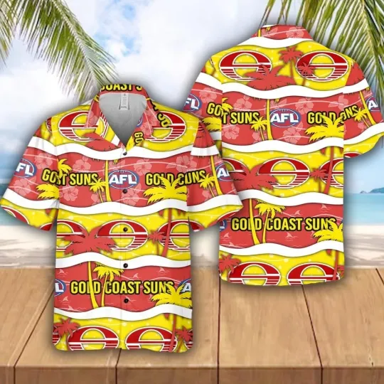 Discover Gold Coast Suns Hawaiian Shirt for Fans