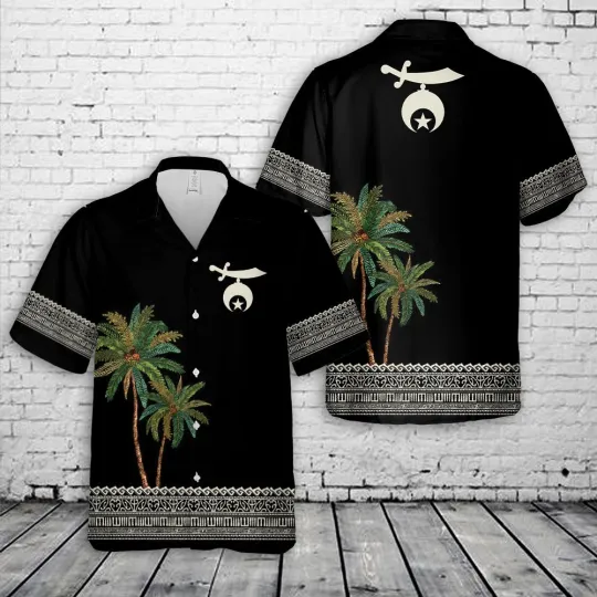 Discover Shriner Silhouette Hawaiian Shirt