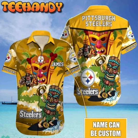 Discover Custom Pittsburgh Steeler Football Hawaiian Shirt