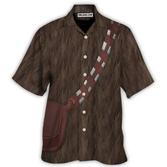 Chewbacca Cosplay Aloha Summer Beach Button Down Hawaiian Shirt