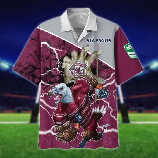 Discover NRL Manly-Warringah Sea Eagles Personalized Hawaiian Shirt