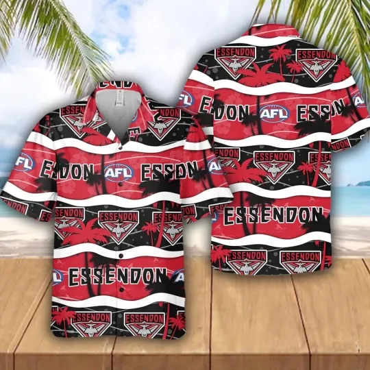 Discover Essendon Football Club Hawaiian Shirt for Fans