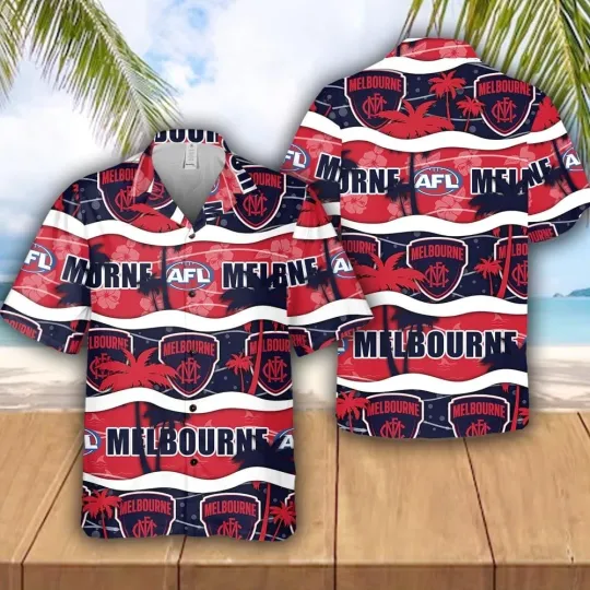 Discover Melbourne Football Club Hawaiian Shirt for Fans