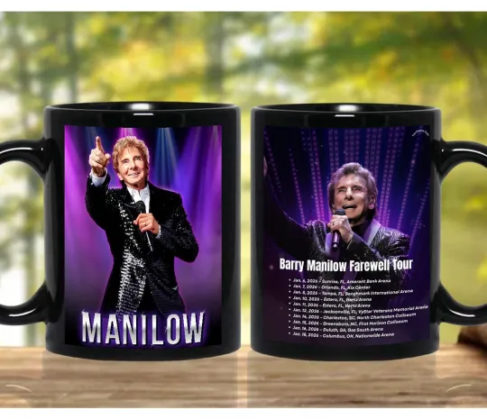 Discover Manilows Announces Farewell Tour 2026 Coffee Mug