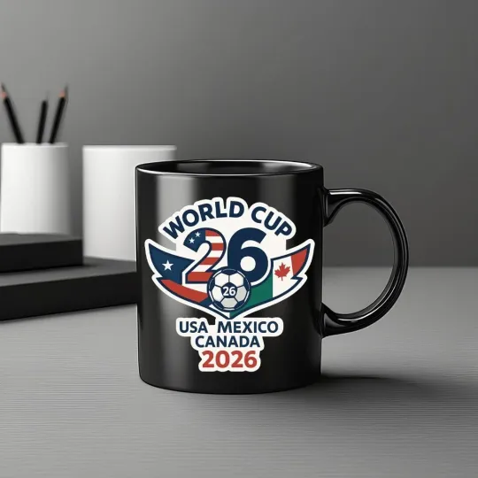 World Cup 2026 Host Nations Badge Mug