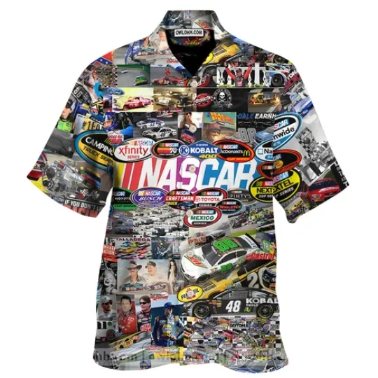 Discover Nascar Hawaiian Shirt Aloha Summer Beach Button Down