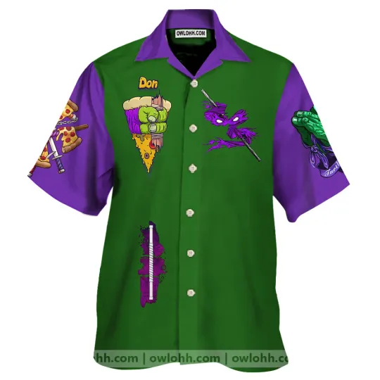 Teenage Mutant Ninja Turtles Donatello Hawaiian Shirt