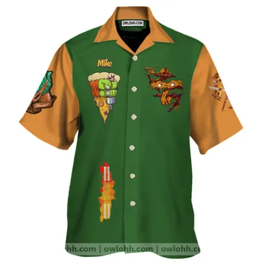 Teenage Mutant Ninja Turtles Michelangelo Hawaiian Shirt
