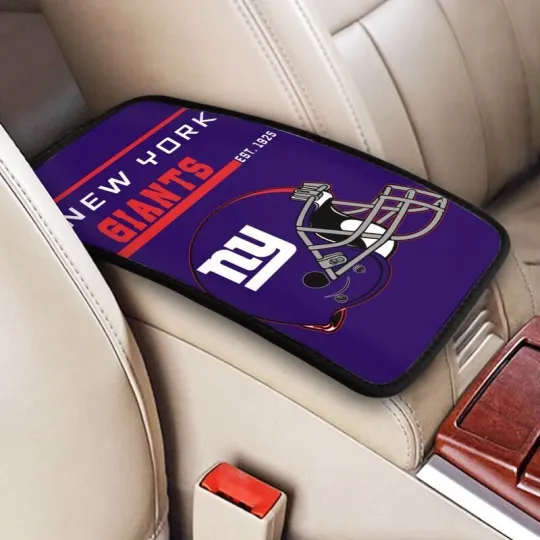 Discover New York Giants Car Armrest Cushion Auto helmet Car Box Cover Center Pad