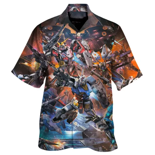 Gundam Series Hawaiian Shirt