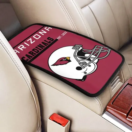 Discover Arizonna Cardinals Car Armrest Cushion Auto helmet Car Box Cover Center Pad