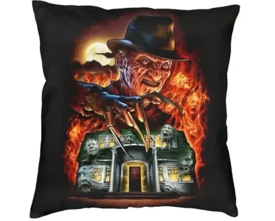 Discover Freddy Krueger Horror Franchise Pillowcase for Home Decor