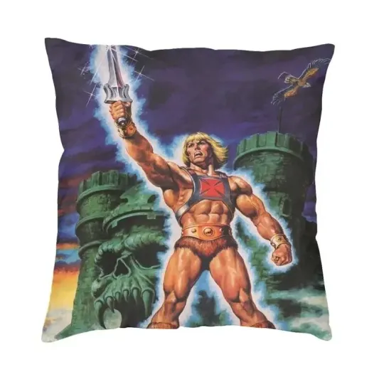 He-Man Masters of the Universe Pillow Cover  Polyester Cushion Case