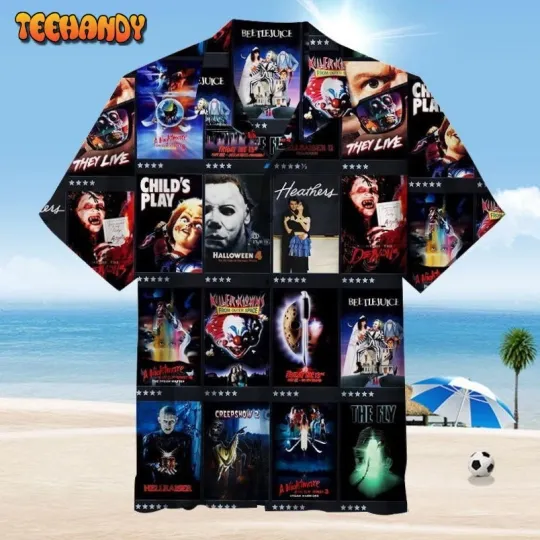 Discover Retro Horror Movie Button Down For Men