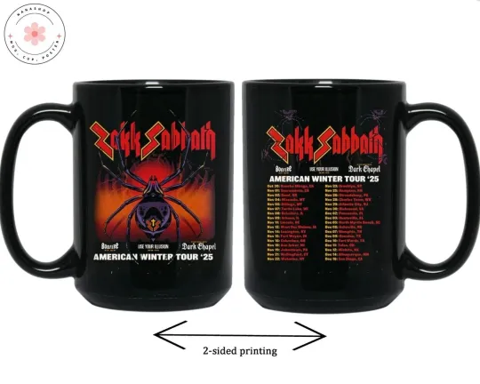 Discover Zakk Sabbath American Winter Tour 2025 Schedule Tour Mug