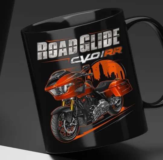 Discover Harley CVO Road Glide RR 2025 Motorcycle Coffee Mug  Bikers Gift