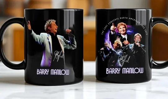 Discover Manilows The Last Concerts Tour Mug, Coffee Mug Gif Fan