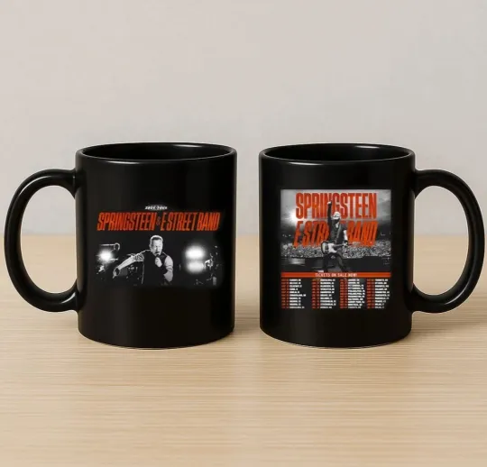Bruce Springsteen Tour 2025 Coffee Mug Rock Music Fan Gift Cup