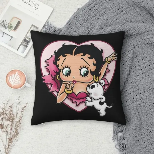 Discover Betty Boop Pillowcase Custom Home Best Hot 40x40cm.