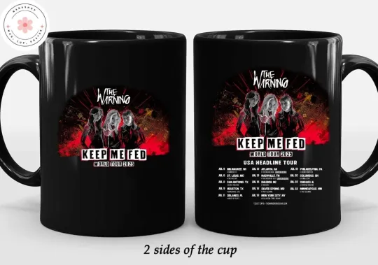 Discover The Warning Band Keep Me Fed World Tour 2025 Mug