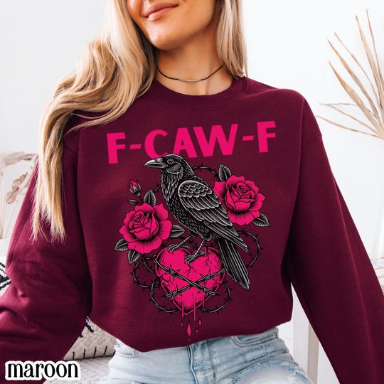 Galentine's Day Sweatshirt Funny Single Heartbreaker Pullover Goth Cupid Crewneck Rose Thorn XOXO Gift