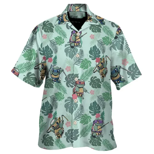 Teenage Mutant Ninja Squirtle Hawaiian Shirt For Men and Women