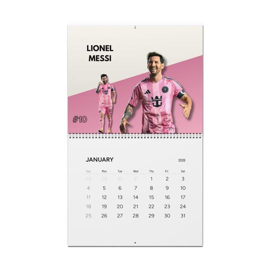 Discover Soccer Stars 2026 Calendar | Football Player Portraits