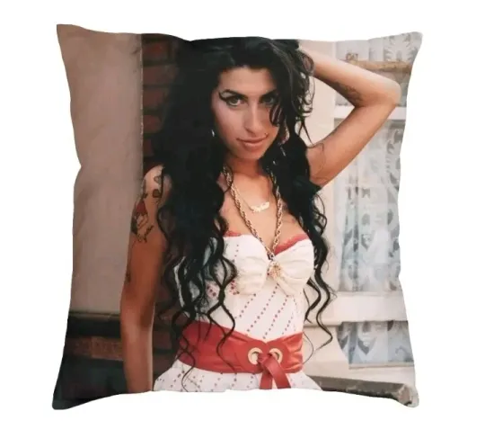 Discover Amy Winehouse Cushion Cover Home Decor Polyester