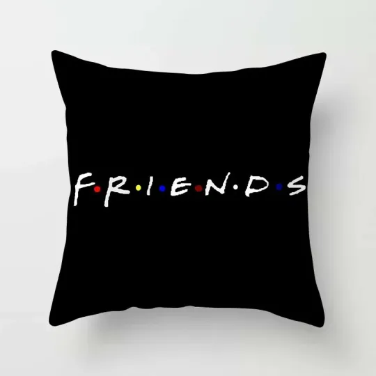 Friends TV Show Pillow Cover Polyester Throw Pillow Case