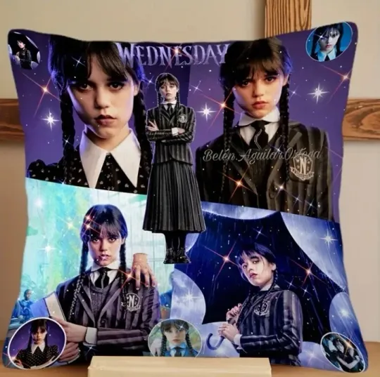 Wednesday Addams Throw Pillowcase Polyester Cushion Cover Double Sided