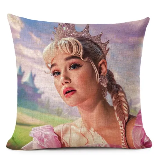 Wicked Movie Glinda Ariana Themed Throw Pillow