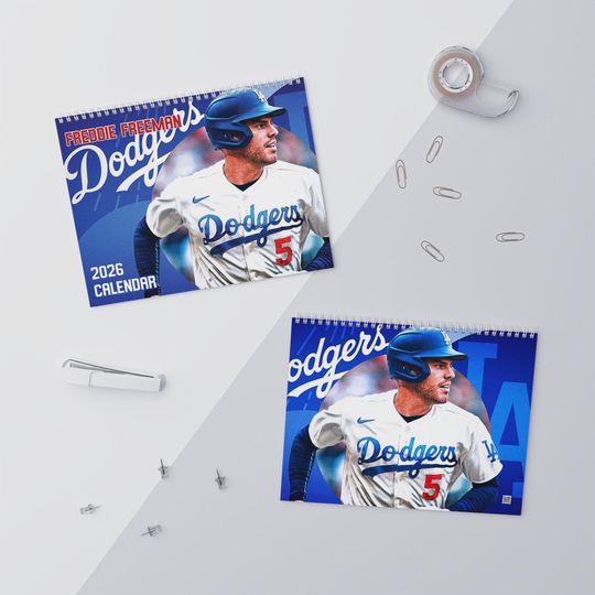 Discover 2026 Freddie Freeman Wall Calendar | 2026 Wall Calendar | Freddie Freeman | Los Angeles Dodgers | Baseball Calendar | Baseball Poster