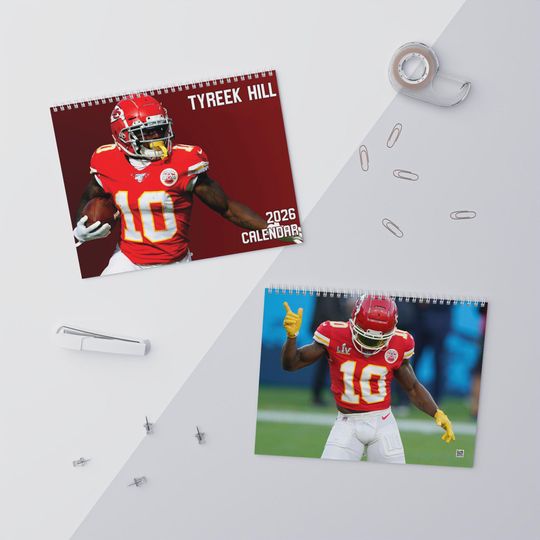 Discover 2026 Tyreek Hill Wall Calendar | 2026 Wall Calendar | Tyreek Hill | Miami Dolphins | football Calendar | Football Poster