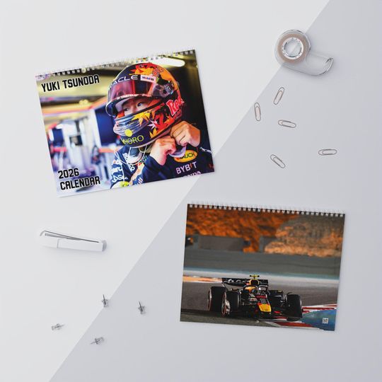 Discover 2026 Yuki Tsunoda Wall Calendar | 2026 Wall Calendar | Yuki Tsunoda