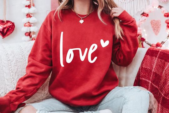 Discover Love Sweatshirt | Love Shirt - Valentine's Shirt - Valentine's Sweatshirt - Valentine's Day Shirt - Be Mine - Heart Sweatshirt
